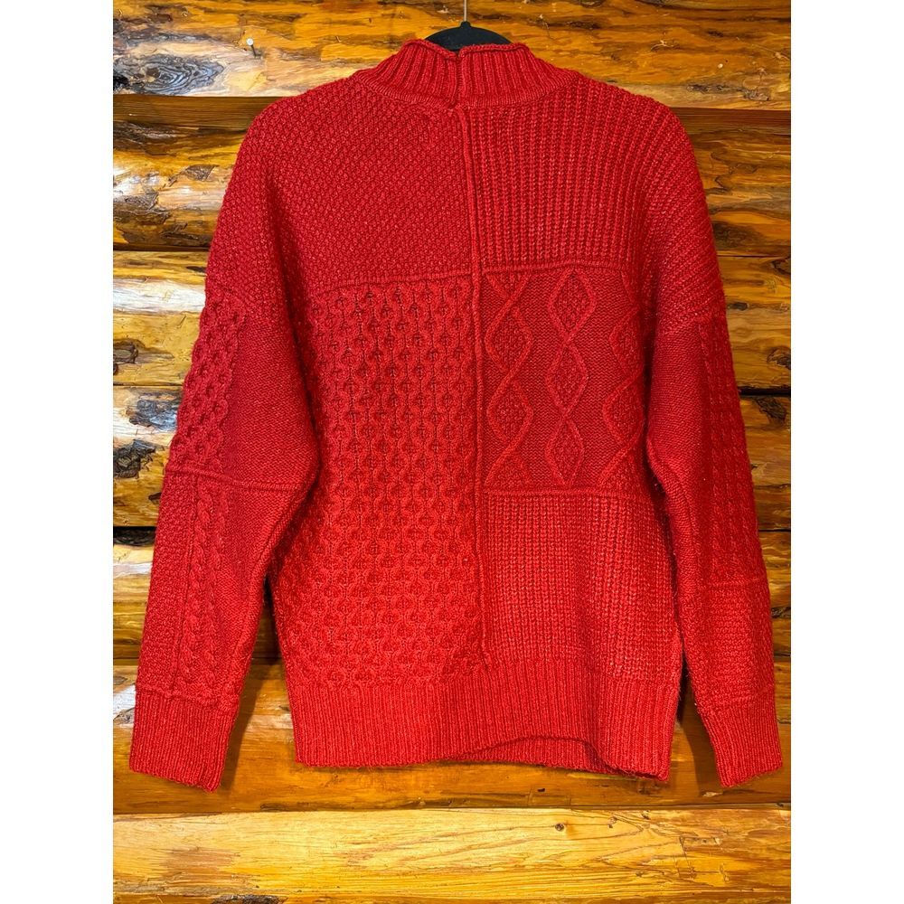 American Eagle Chunky Red Sweater Size Medium‎ - Picture 5 of 7